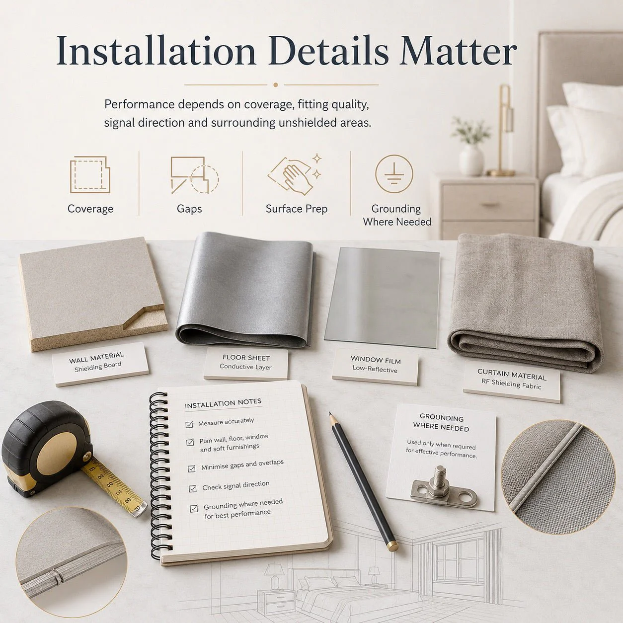 Custom Full Bedroom EMF Shielding Quote - Image 11