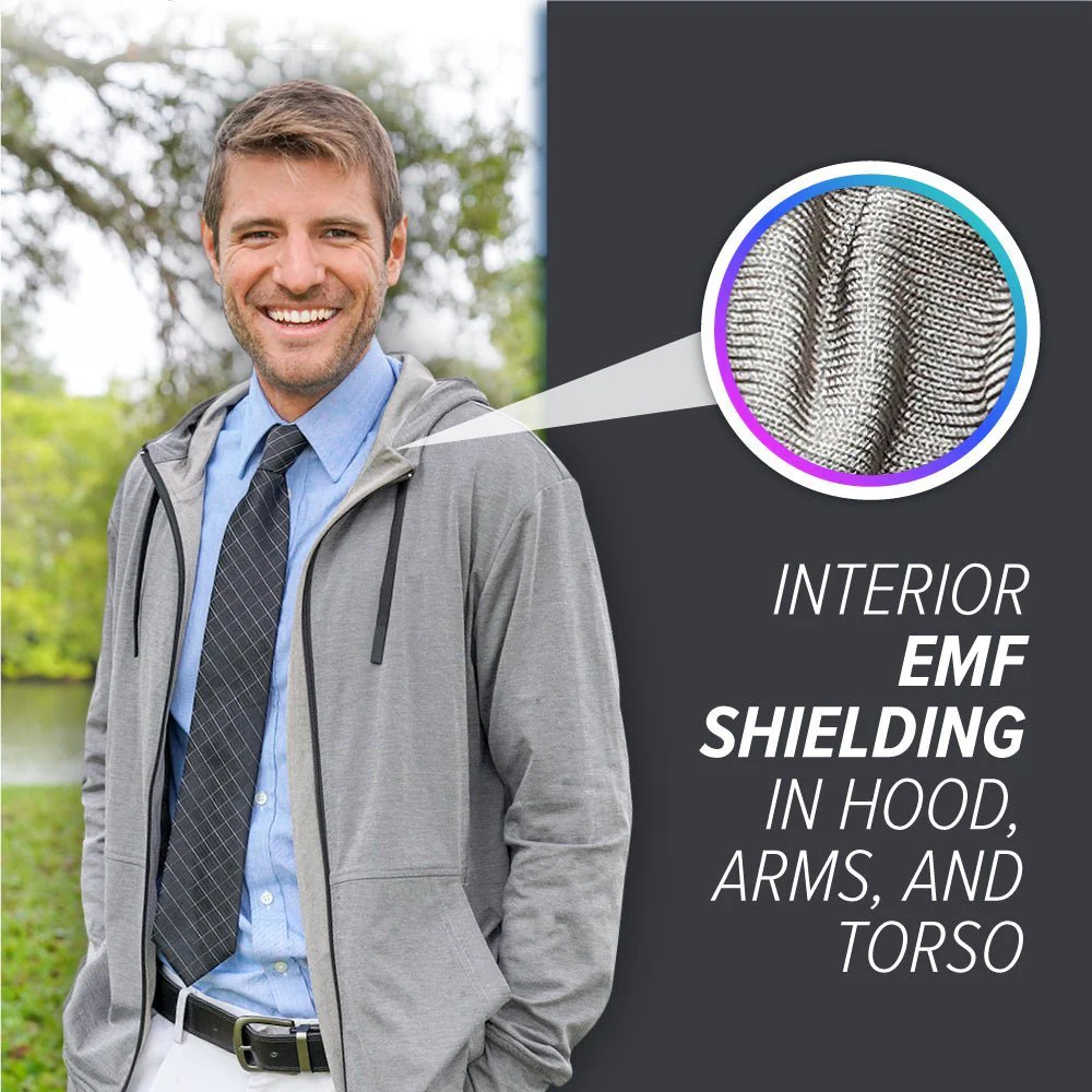 DefenderShield® EMF Protection Hoodie Faraday Jacket - Image 6